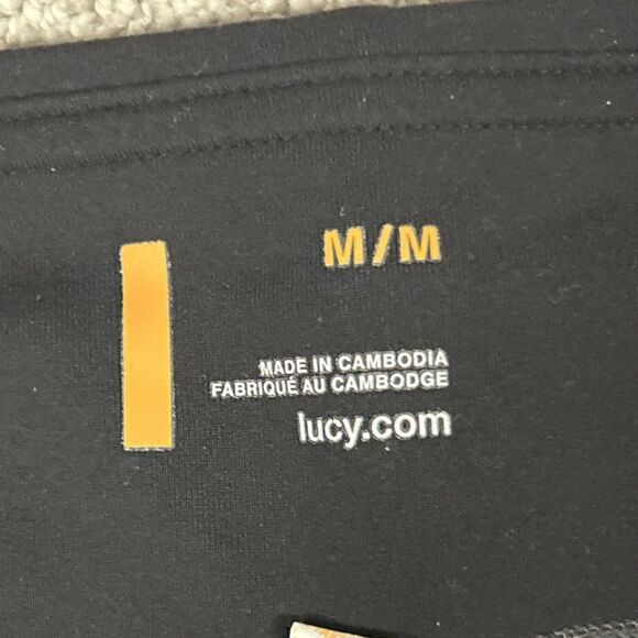 Lucy Get Going Pants Womens Medium Lightweight Cinch Cuffs Joggers Dance Gray - Picture 4 of 13